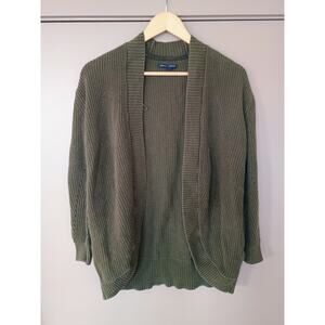 American eagle outfitters boho lagenlook Earthy Forest fairy Green Cardigan xs